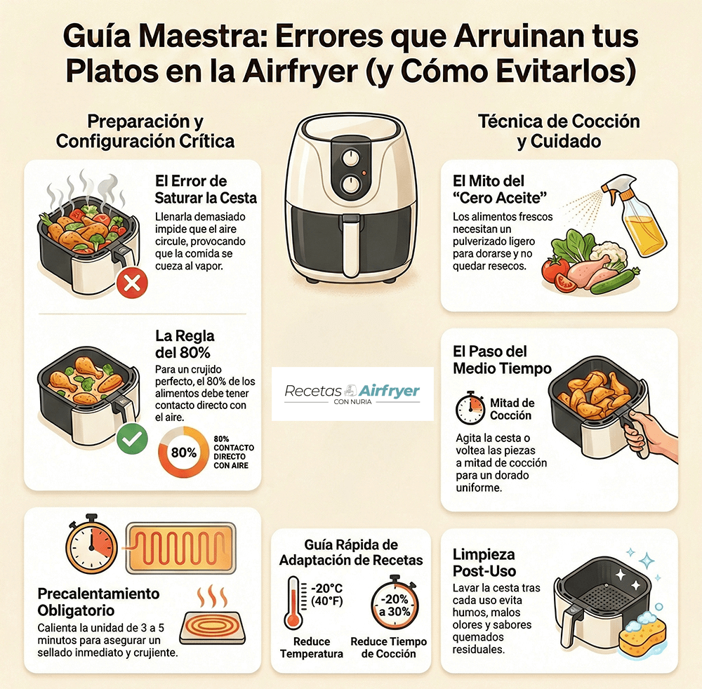 Errores freidora de aire