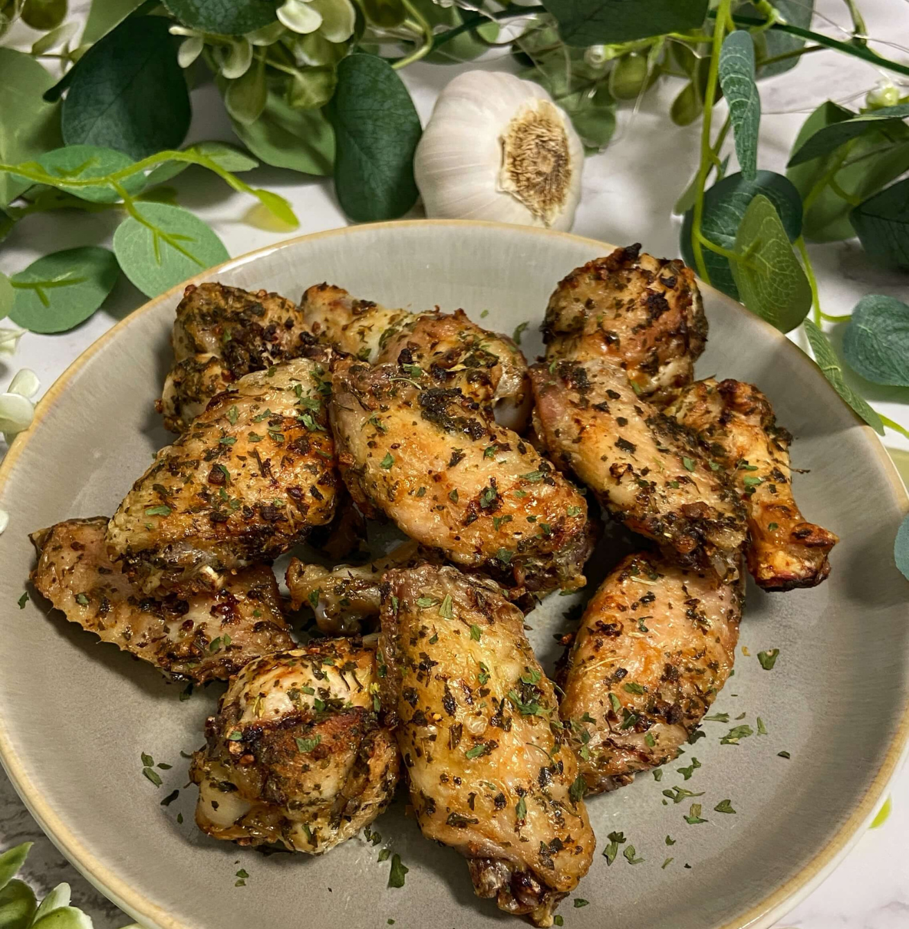 Receta de Alitas al ajillo en Airfryer