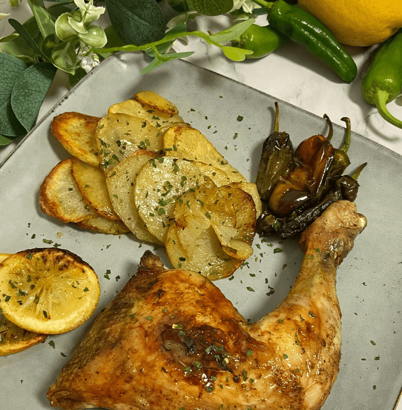 Receta de Pollo asado al limón en Airfryer