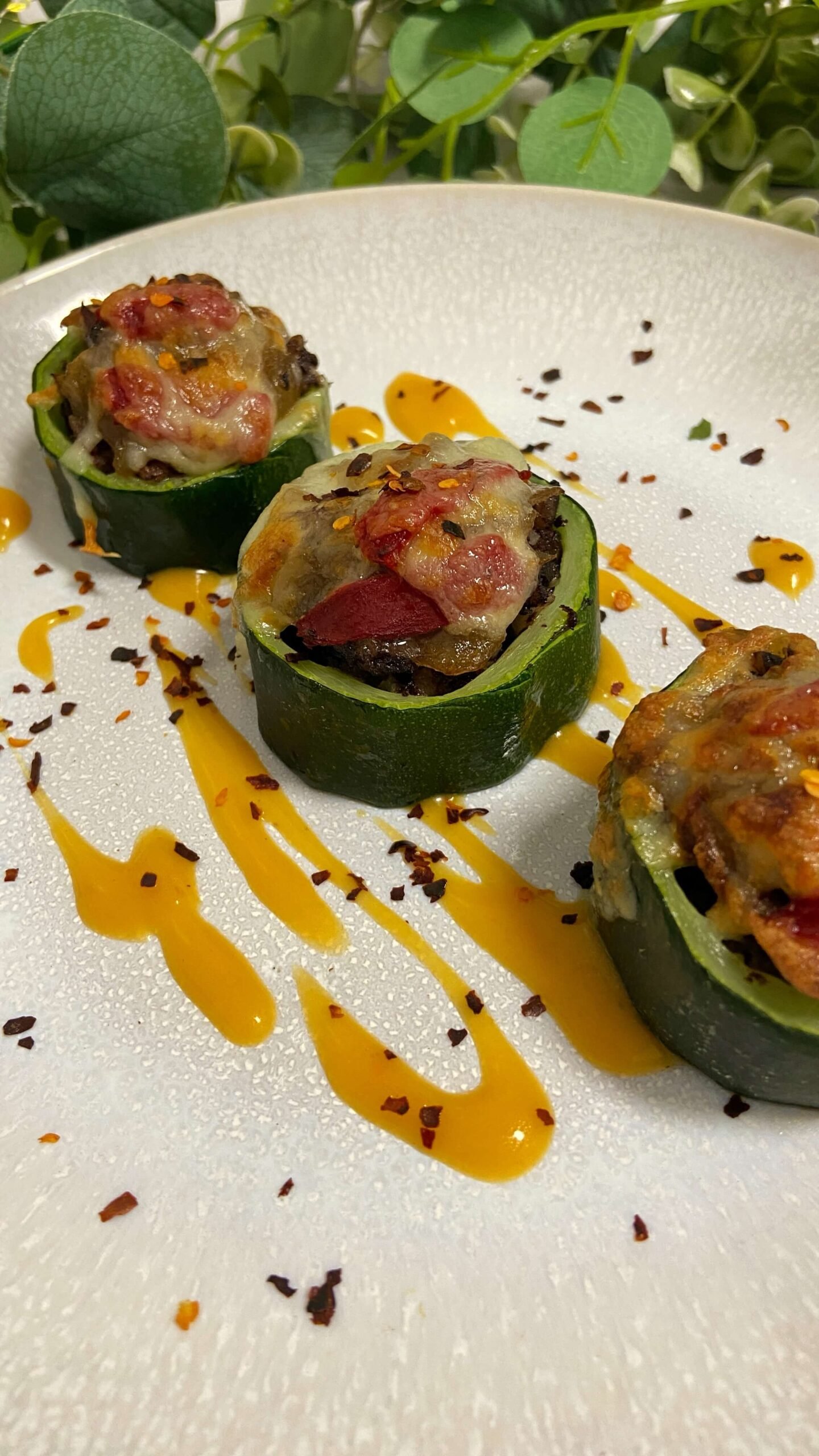 Receta de Calabacines rellenos de morcilla en Airfryer Receta de Calabacines rellenos de morcilla en Airfryer