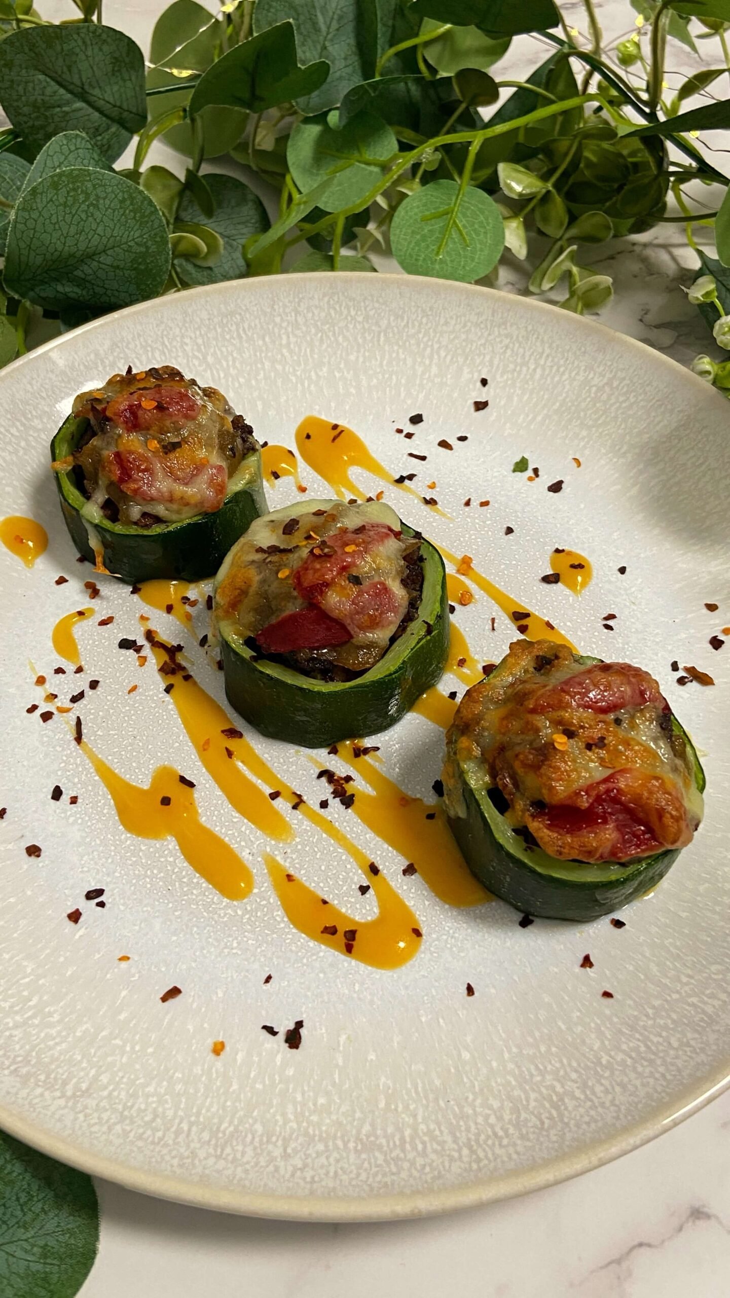 Receta de Calabacines rellenos de morcilla en Airfryer Receta de Calabacines rellenos de morcilla en Airfryer