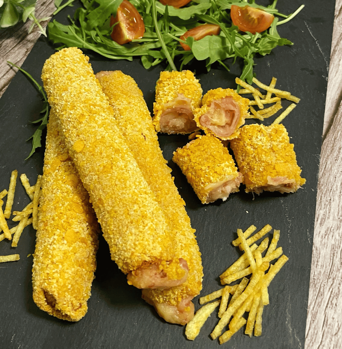 Receta de Flamenquines de bacon y queso en Airfryer