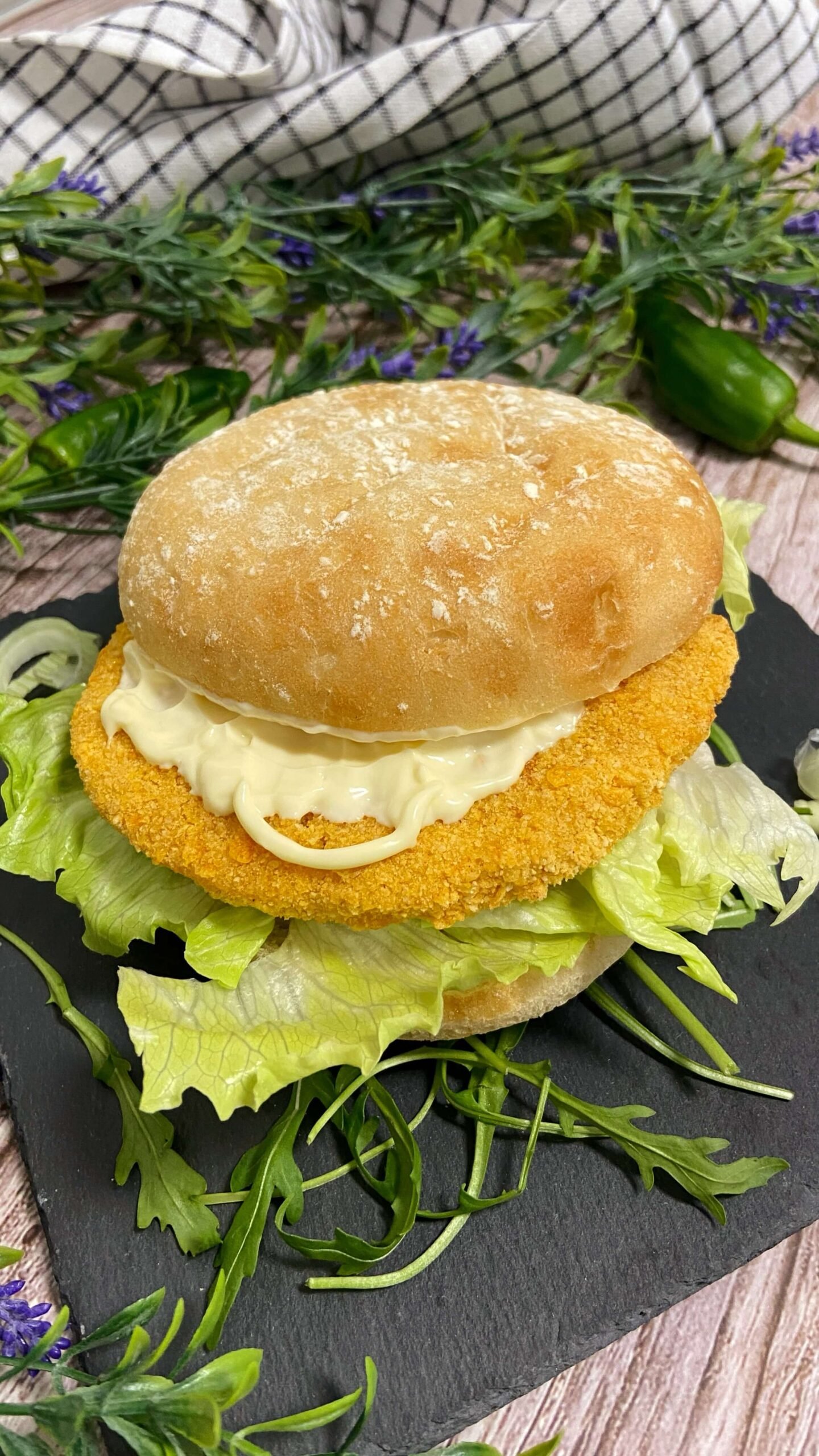 Receta de Hamburguesa de pollo en Airfryer Receta de Hamburguesa de pollo en Airfryer