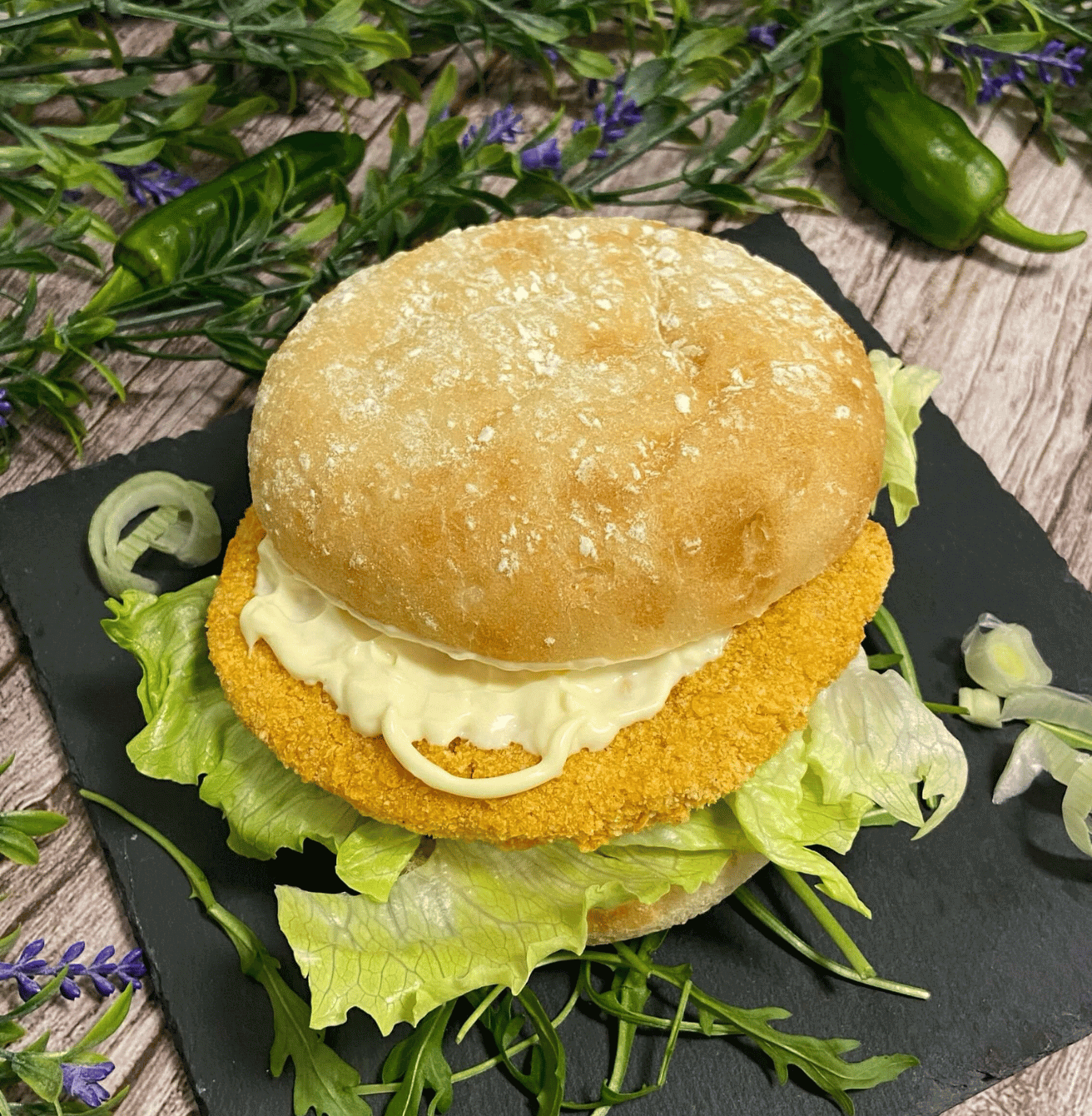 Receta de Hamburguesa de pollo en Airfryer