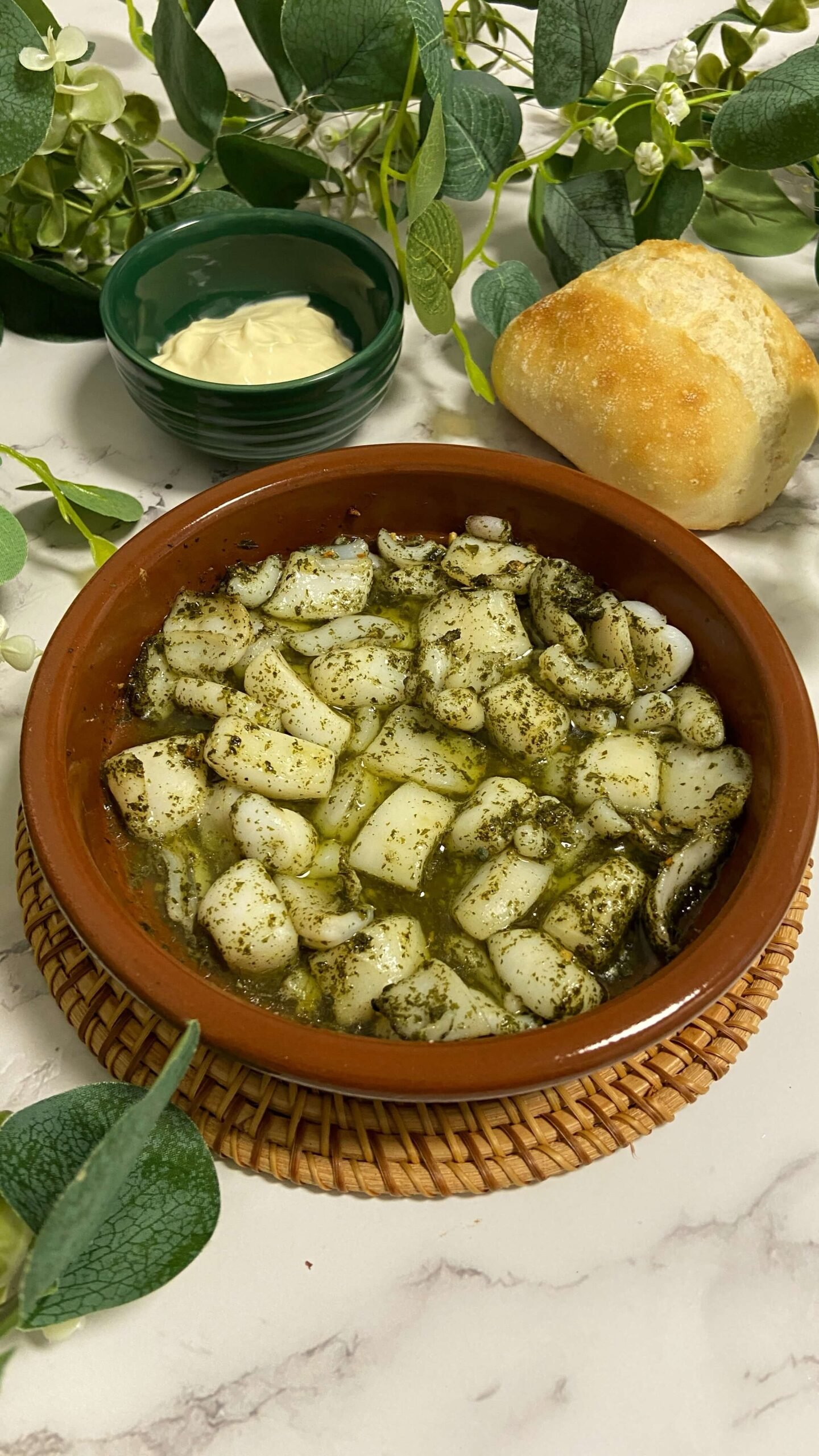 Receta de Sepia al ajillo en Airfryer