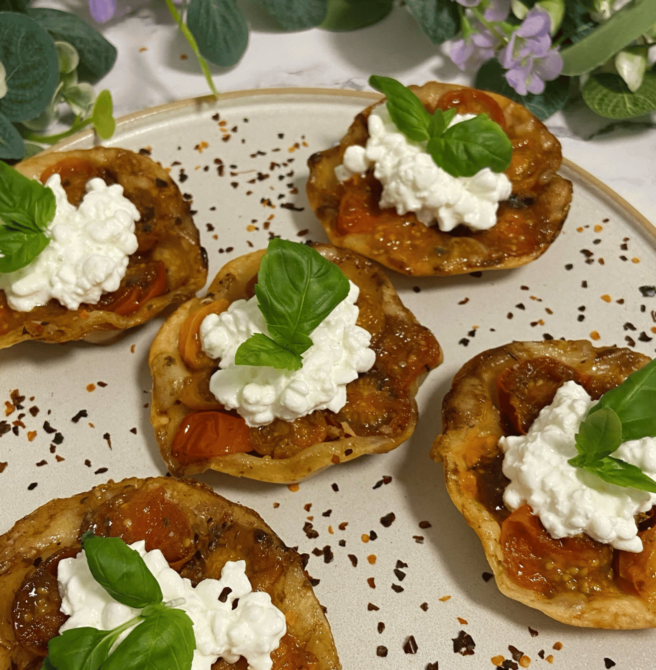 Receta de Tartaletas de cherrys y cottage en Airfryer