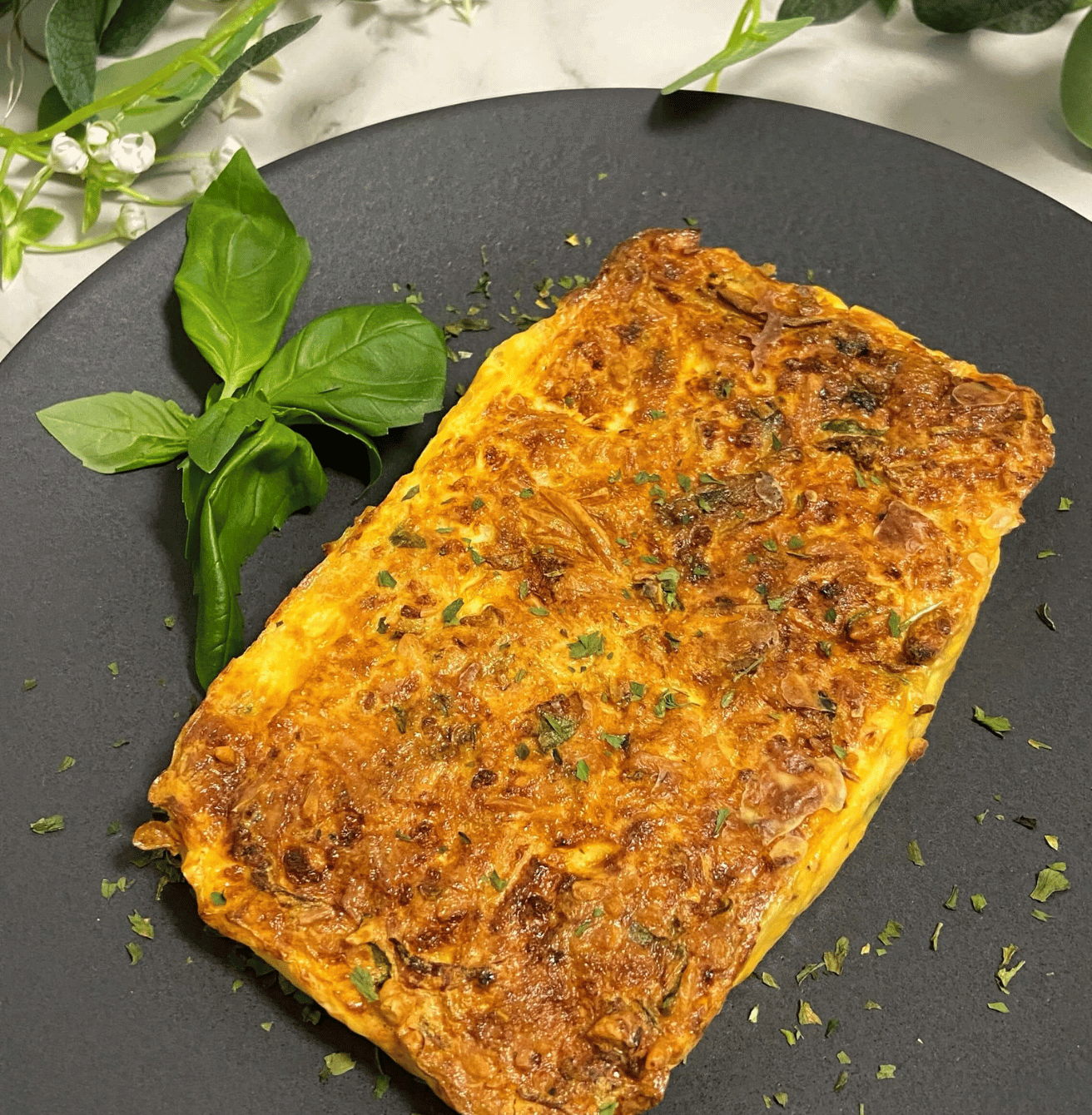 Receta de Fritatta de pollo en Airfryer