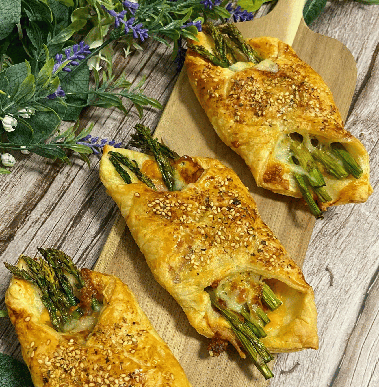 Receta de Hojaldres de espárragos en Airfryer