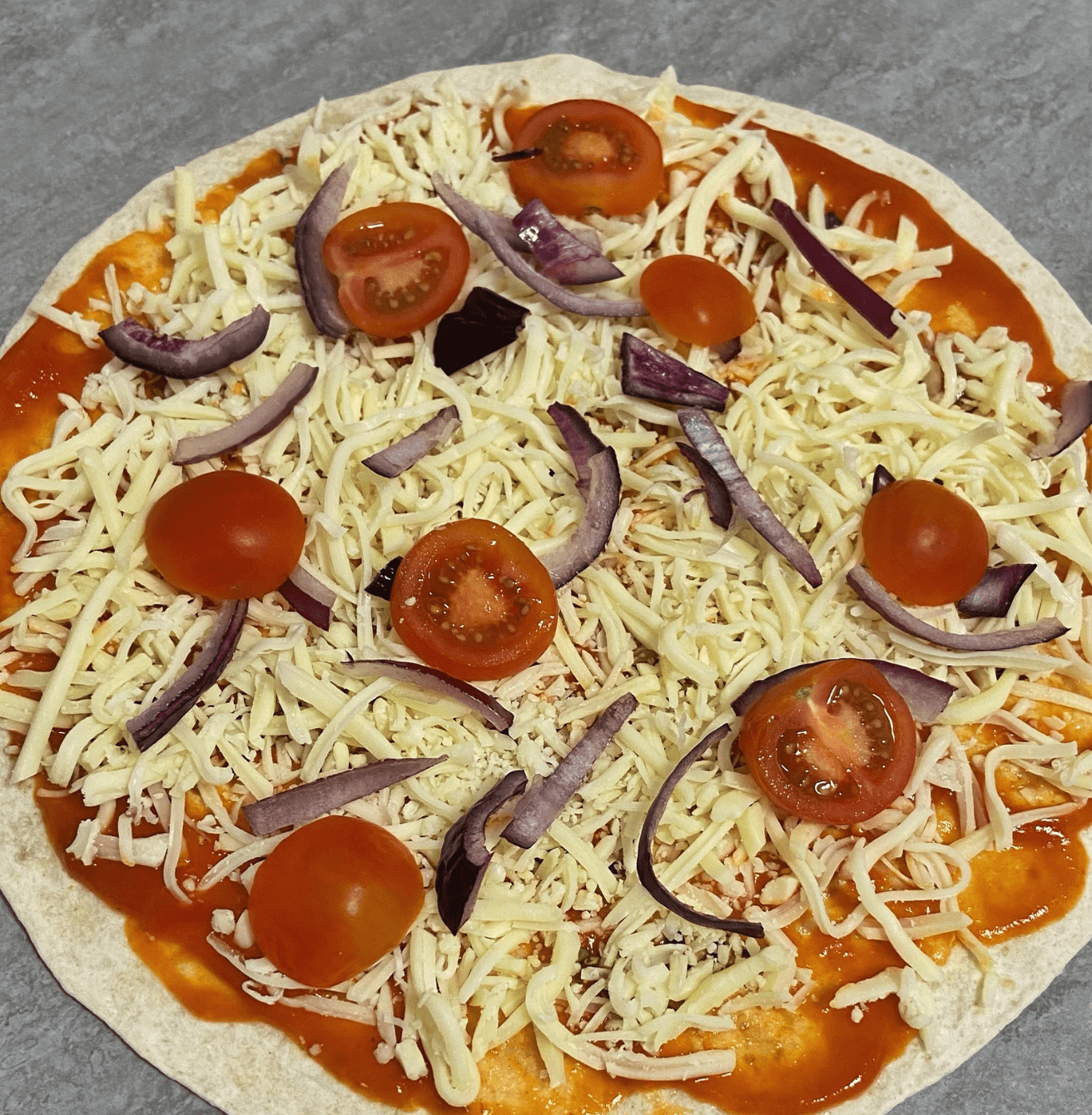 Tortipizza de espinacas y bacon en airfryer Tortipizza de espinacas y bacon en airfryer