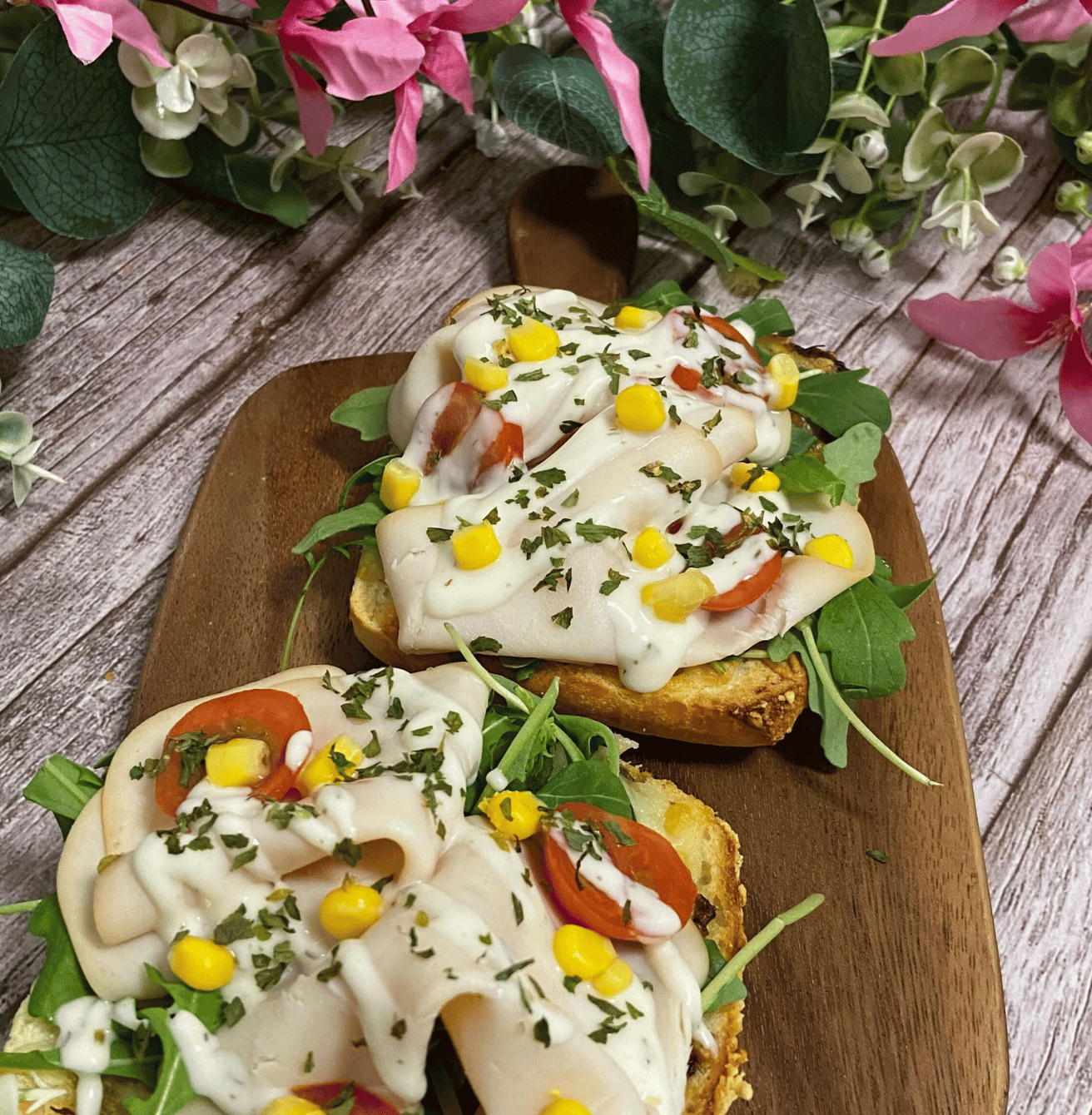 Receta de Pan de queso con pavo y pesto en Airfryer