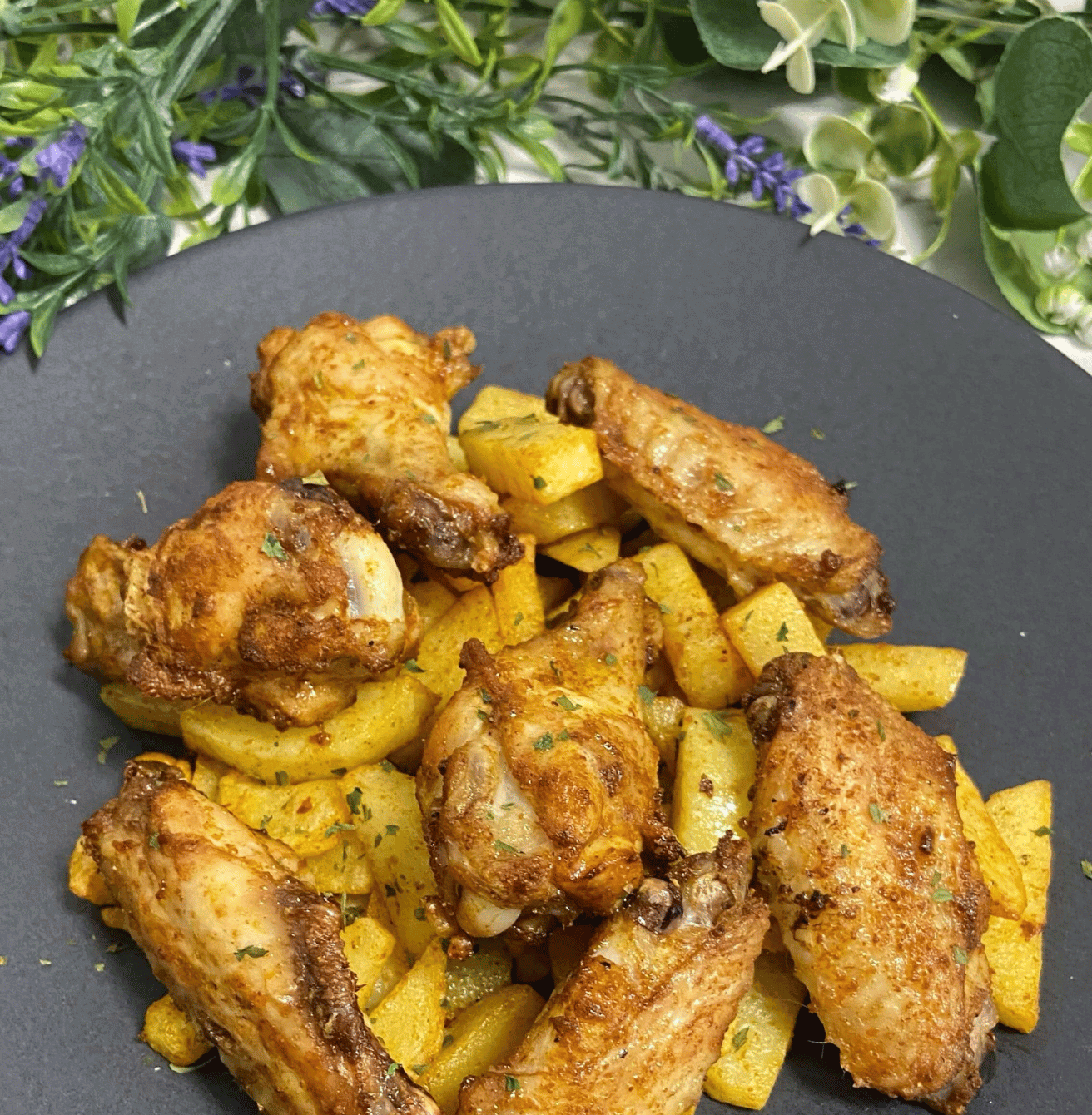 Receta de Alitas tandoori masala en Airfryer