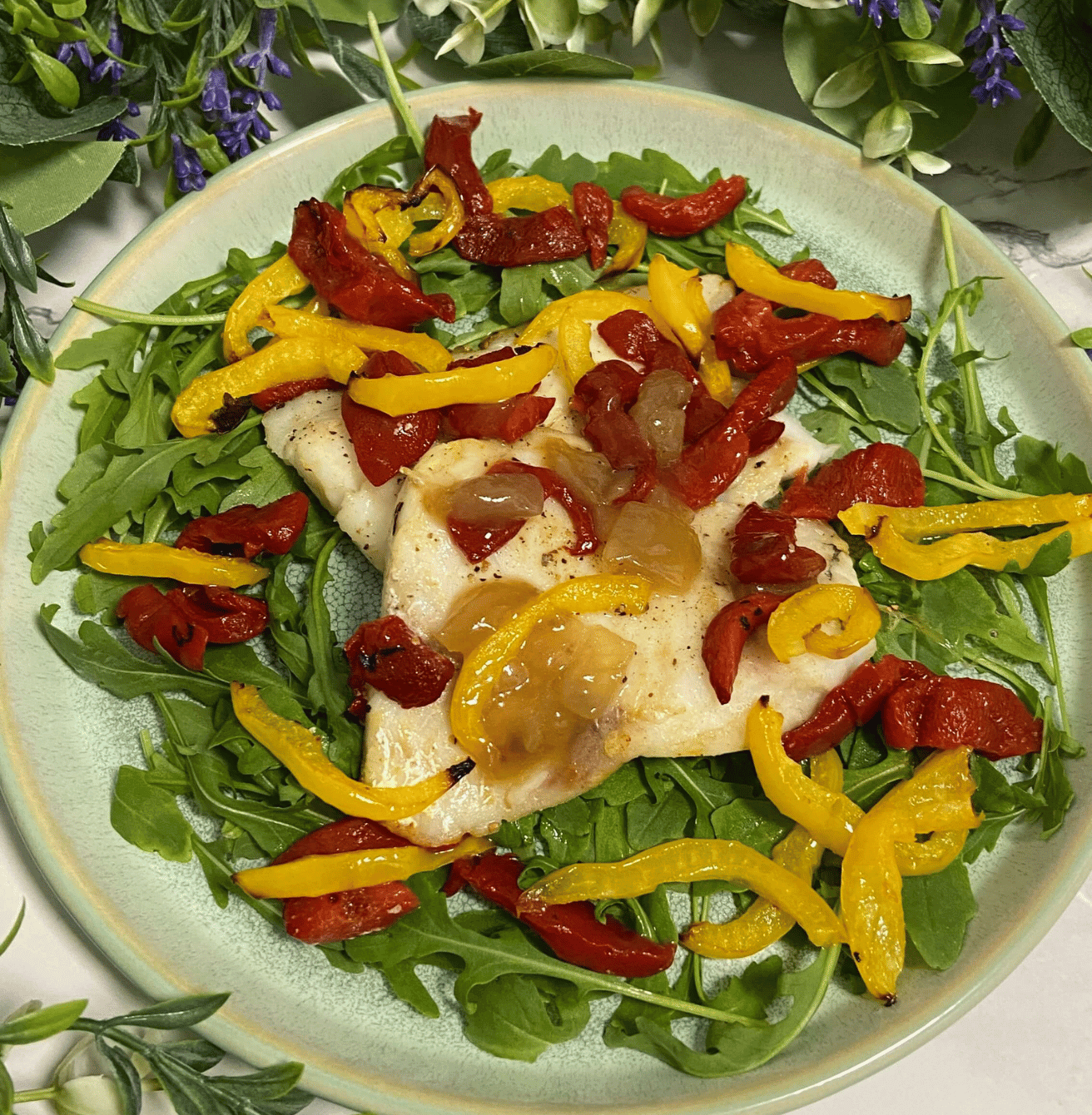 Receta de Merluza con pimientos en Airfryer