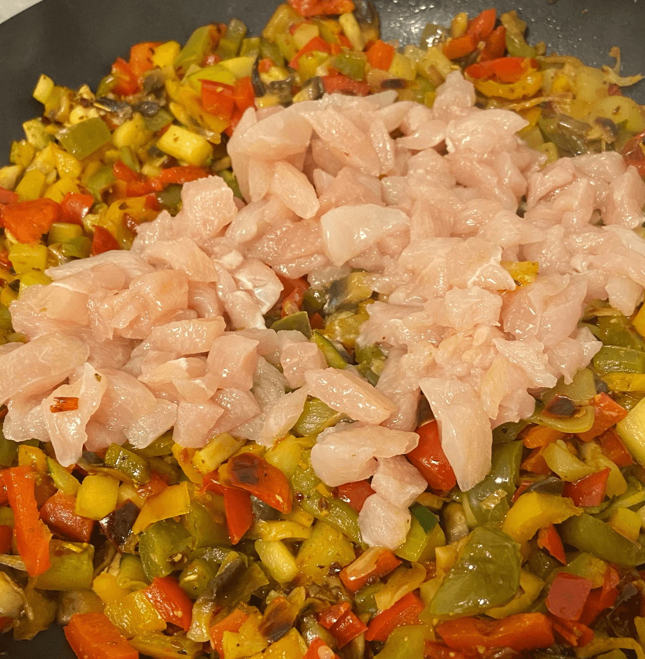 Lasaña de calabacín y pollo en airfryer Lasaña de calabacín y pollo en airfryer