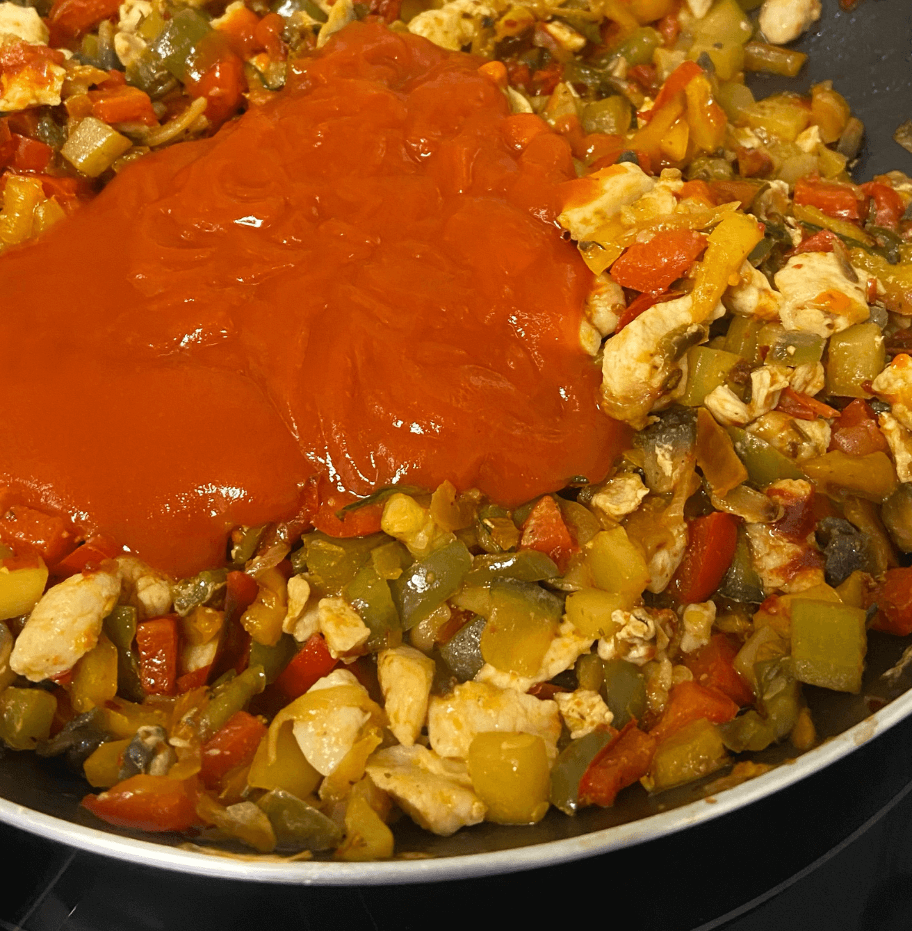 Lasaña de calabacín y pollo en airfryer Lasaña de calabacín y pollo en airfryer