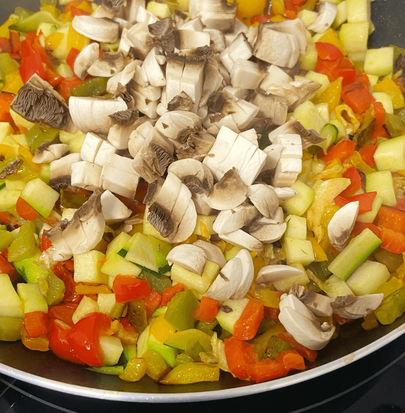 Lasaña de calabacín y pollo en airfryer Lasaña de calabacín y pollo en airfryer