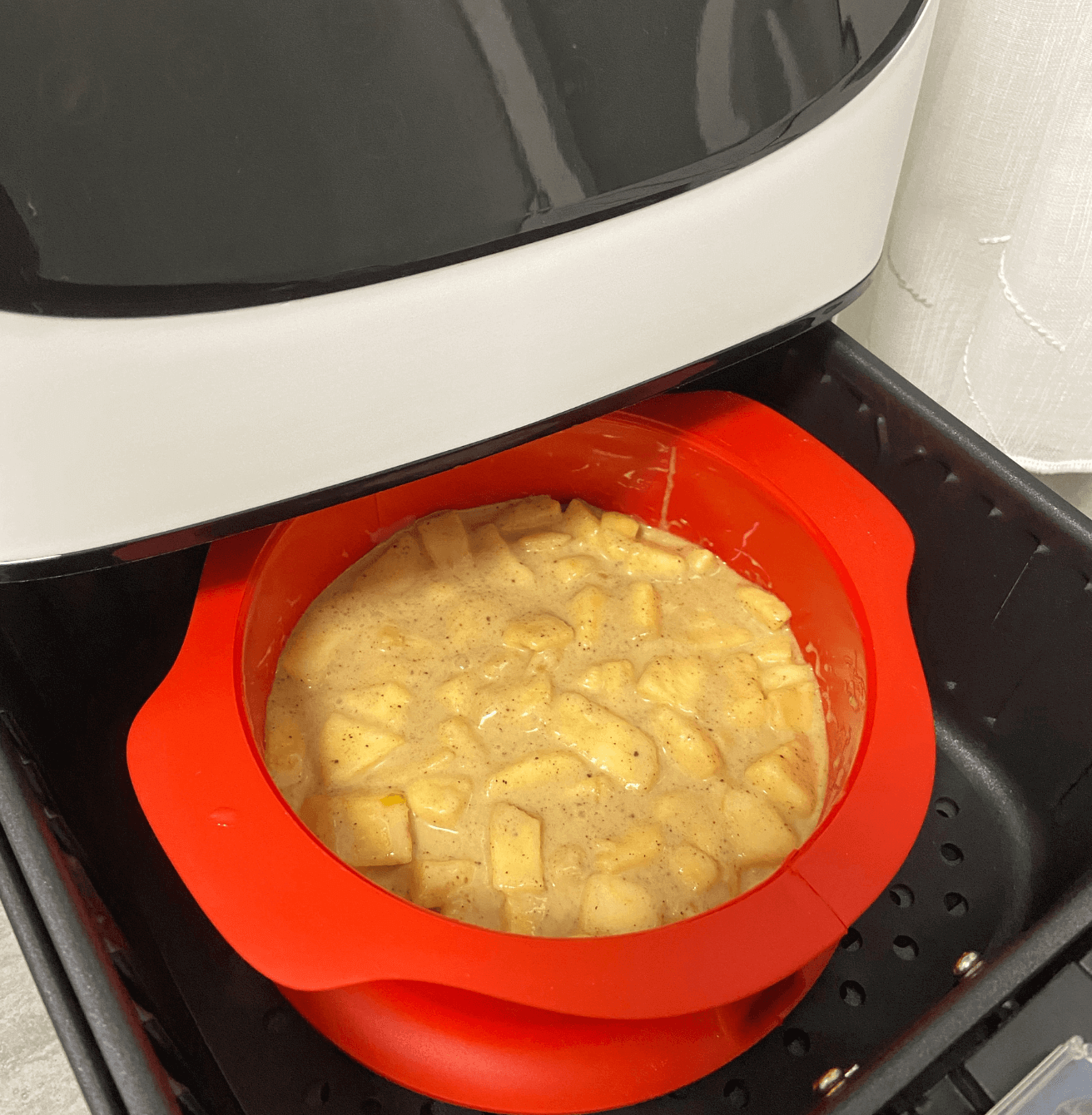 Bizcocho de manzana en airfryer Bizcocho de manzana en airfryer