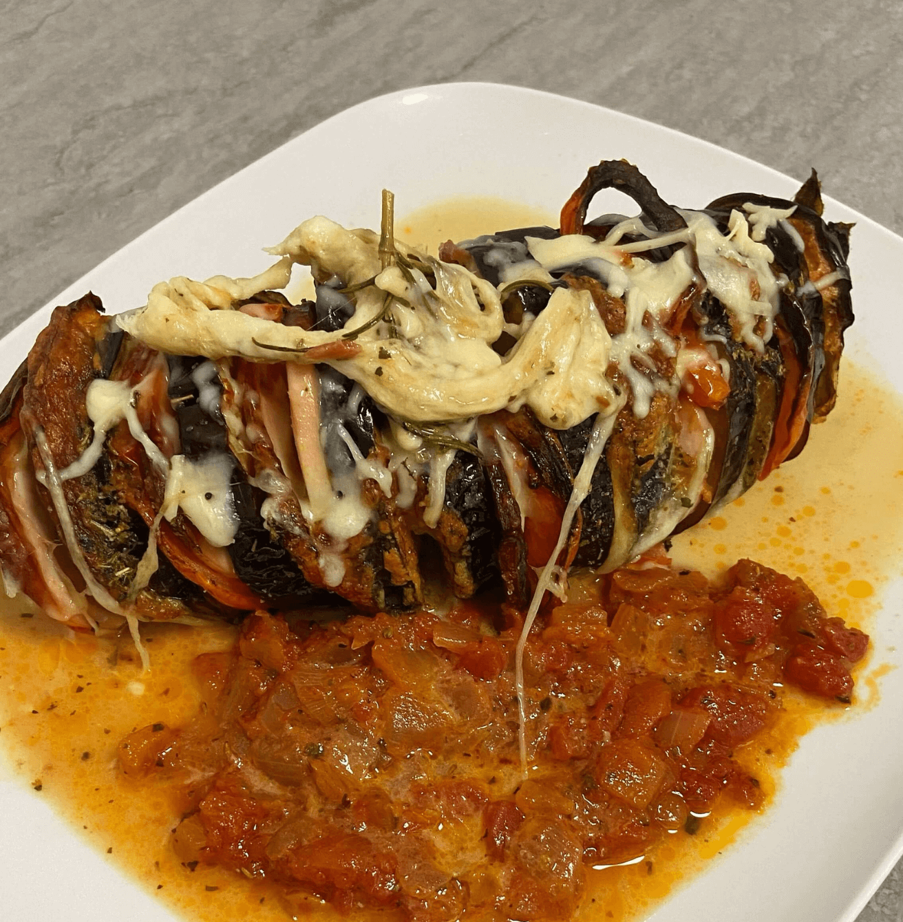 Receta de Berenjenas Hasselback en Airfryer