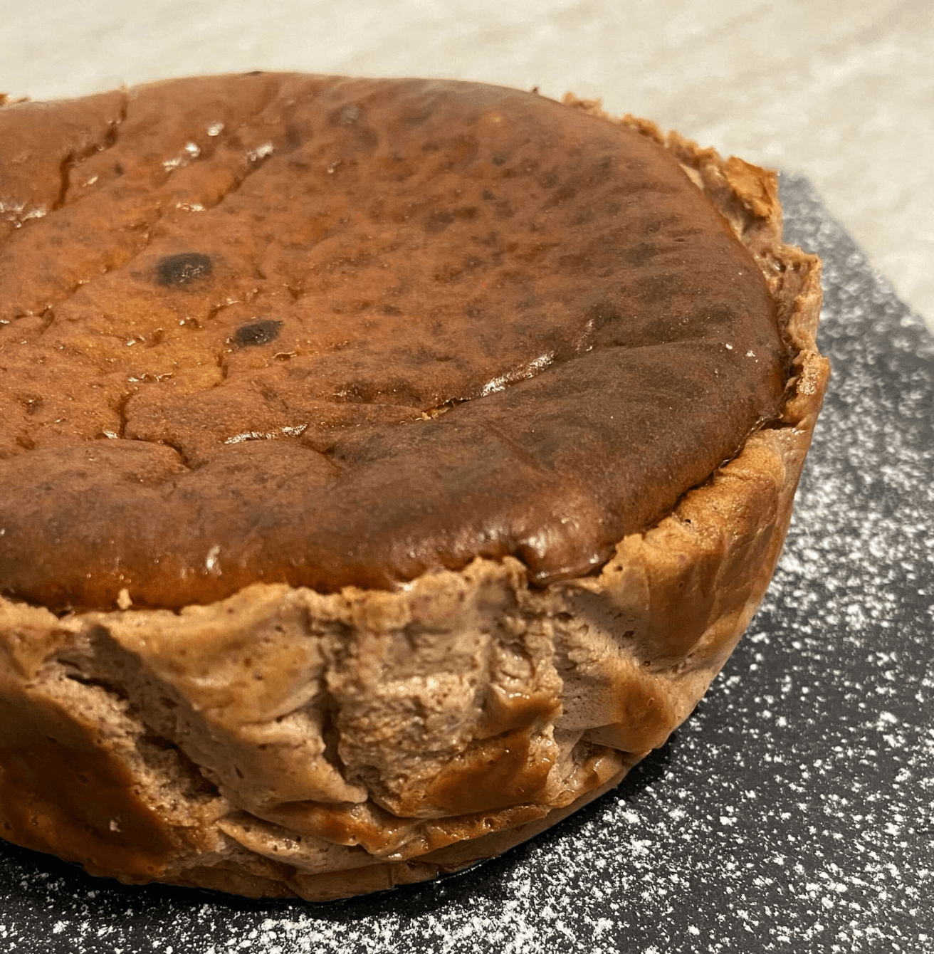 Receta de Cheesecake de chocolate y lotus en Airfryer Receta de Cheesecake de chocolate y lotus en Airfryer