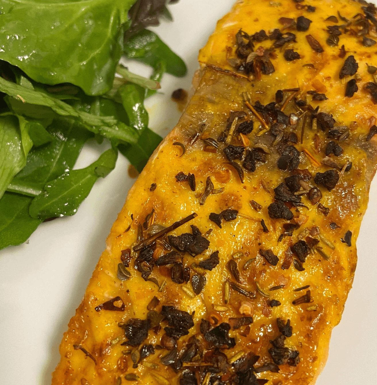 Receta de Salmón a la mostaza en Airfryer Receta de Salmón a la mostaza en Airfryer