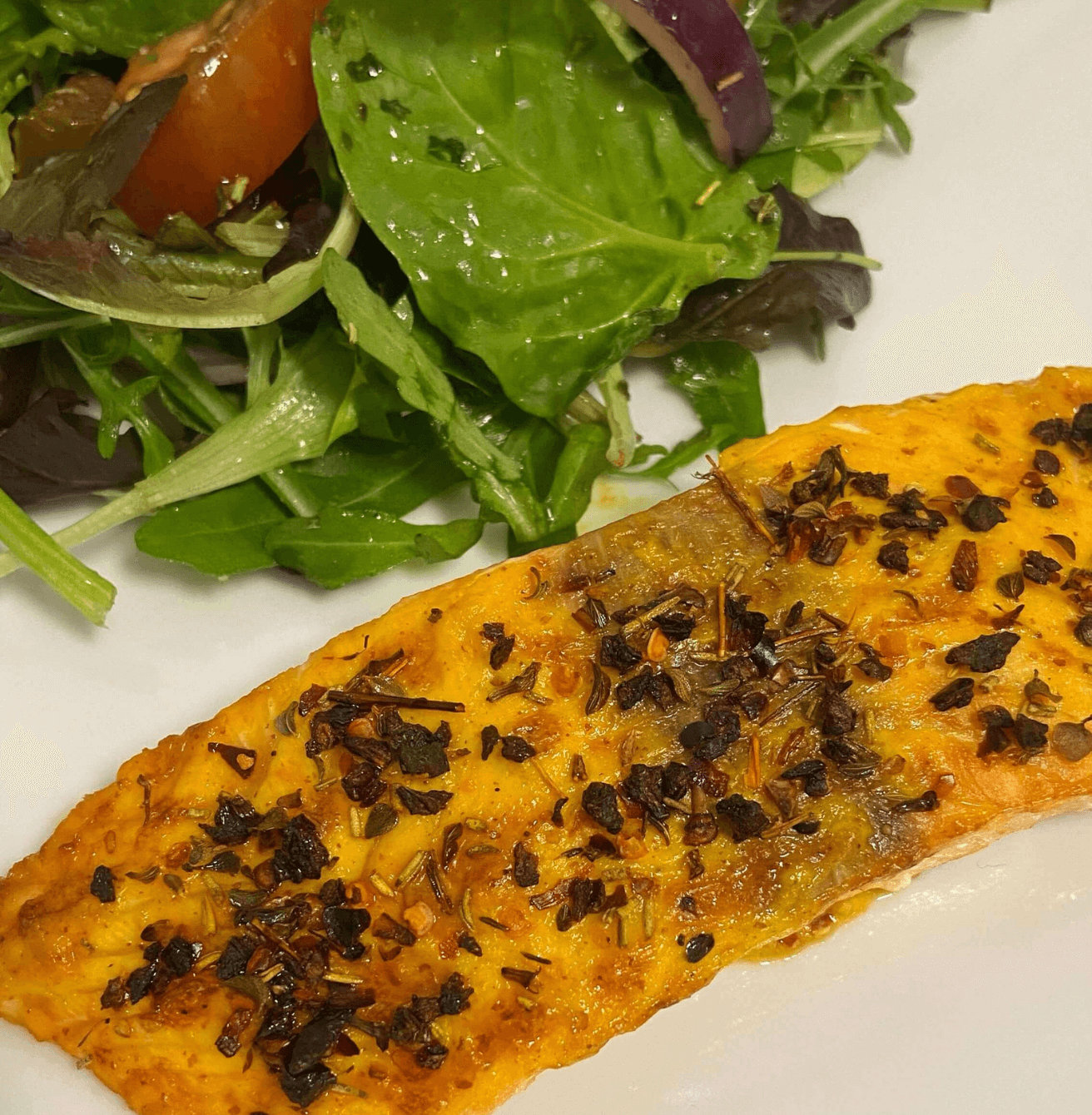 Receta de Salmón a la mostaza en Airfryer Receta de Salmón a la mostaza en Airfryer