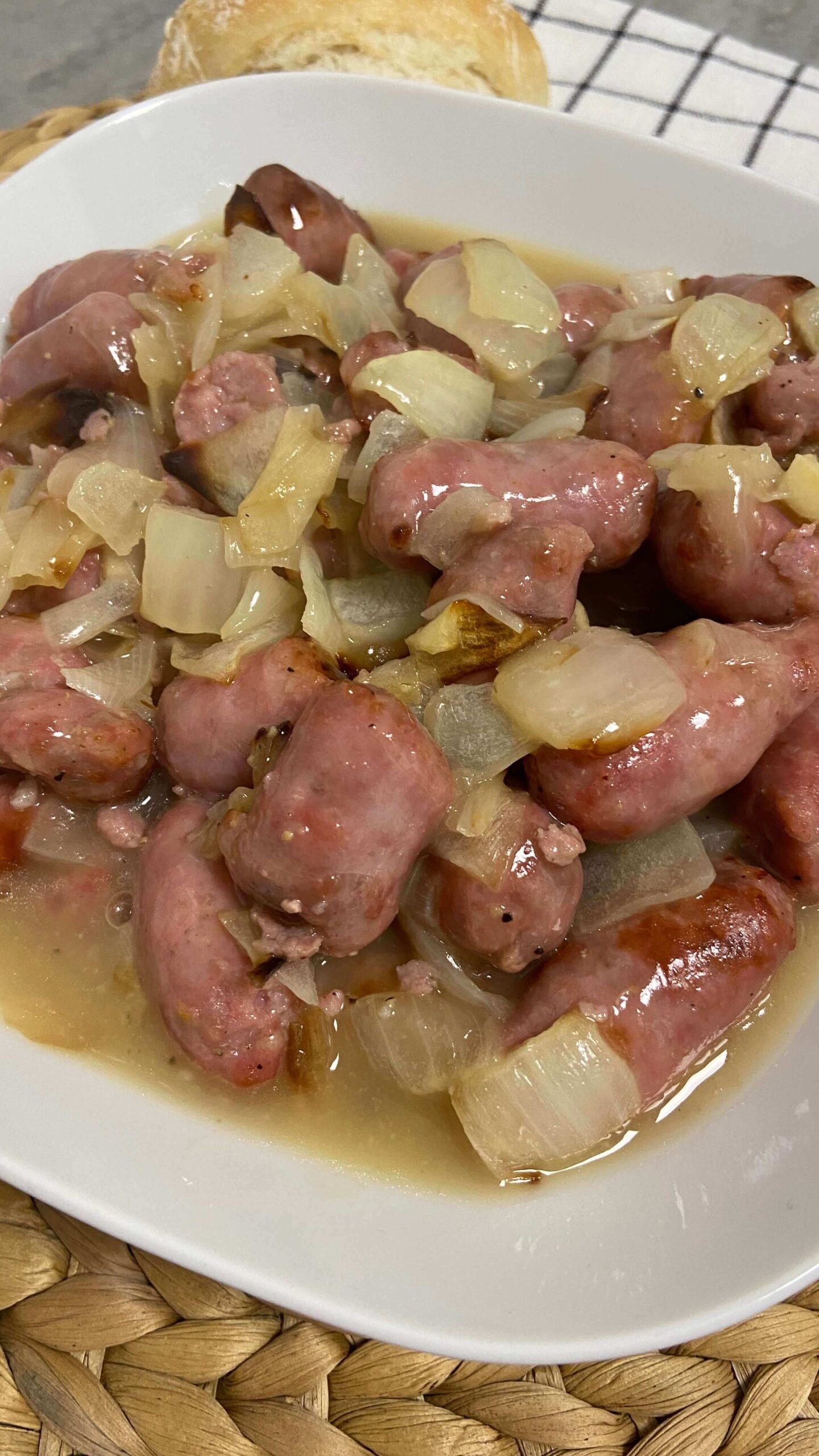 Receta de Salchichas al vino blanco en Airfryer Receta de Salchichas al vino blanco en Airfryer