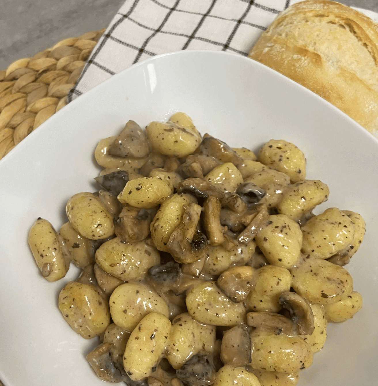 Receta de Gnocchi con salsa de trufa en Airfryer
