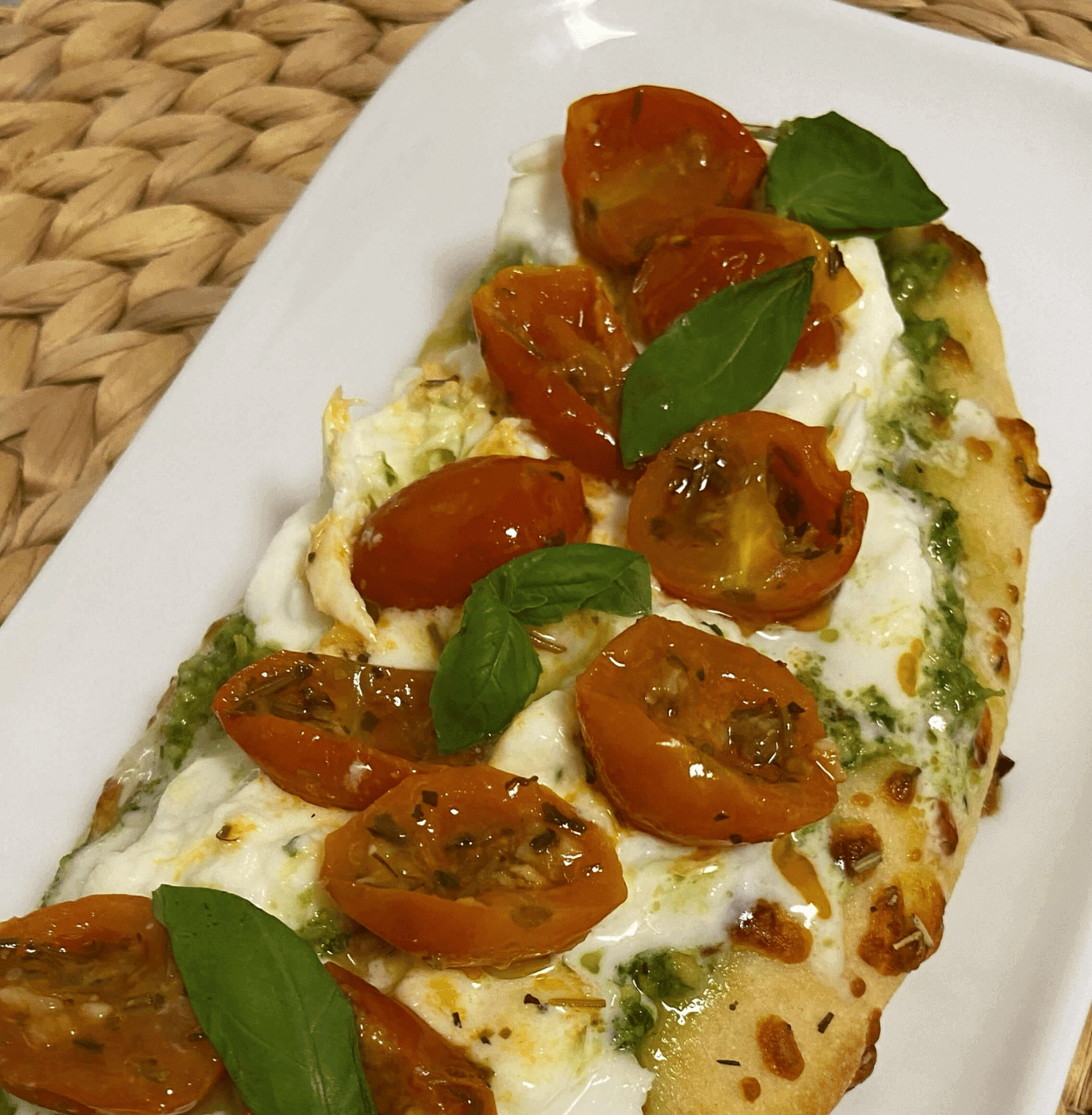 Receta de Focaccia caprese en Airfryer