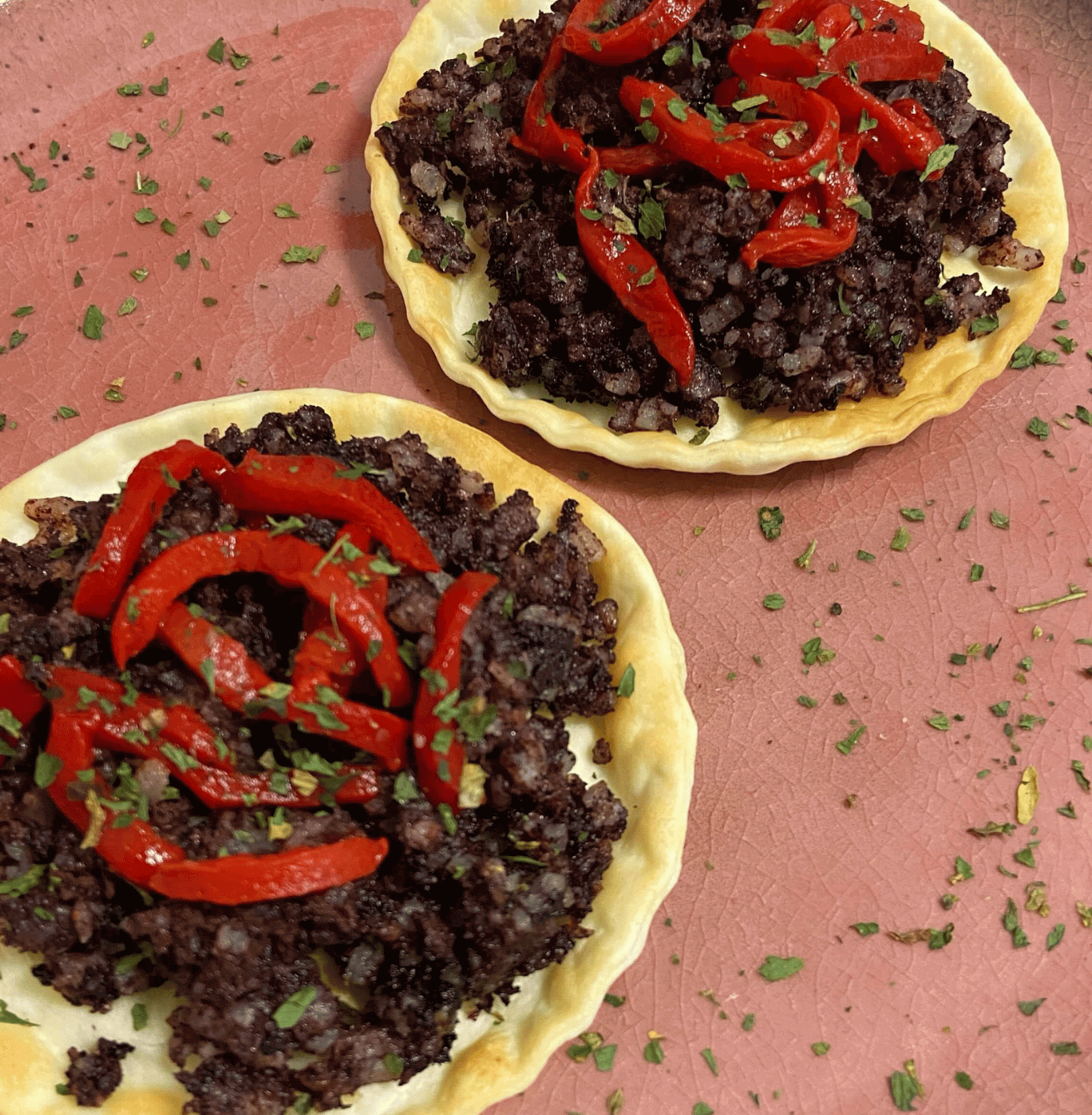 Receta de Tartaletas de morcilla en Airfryer