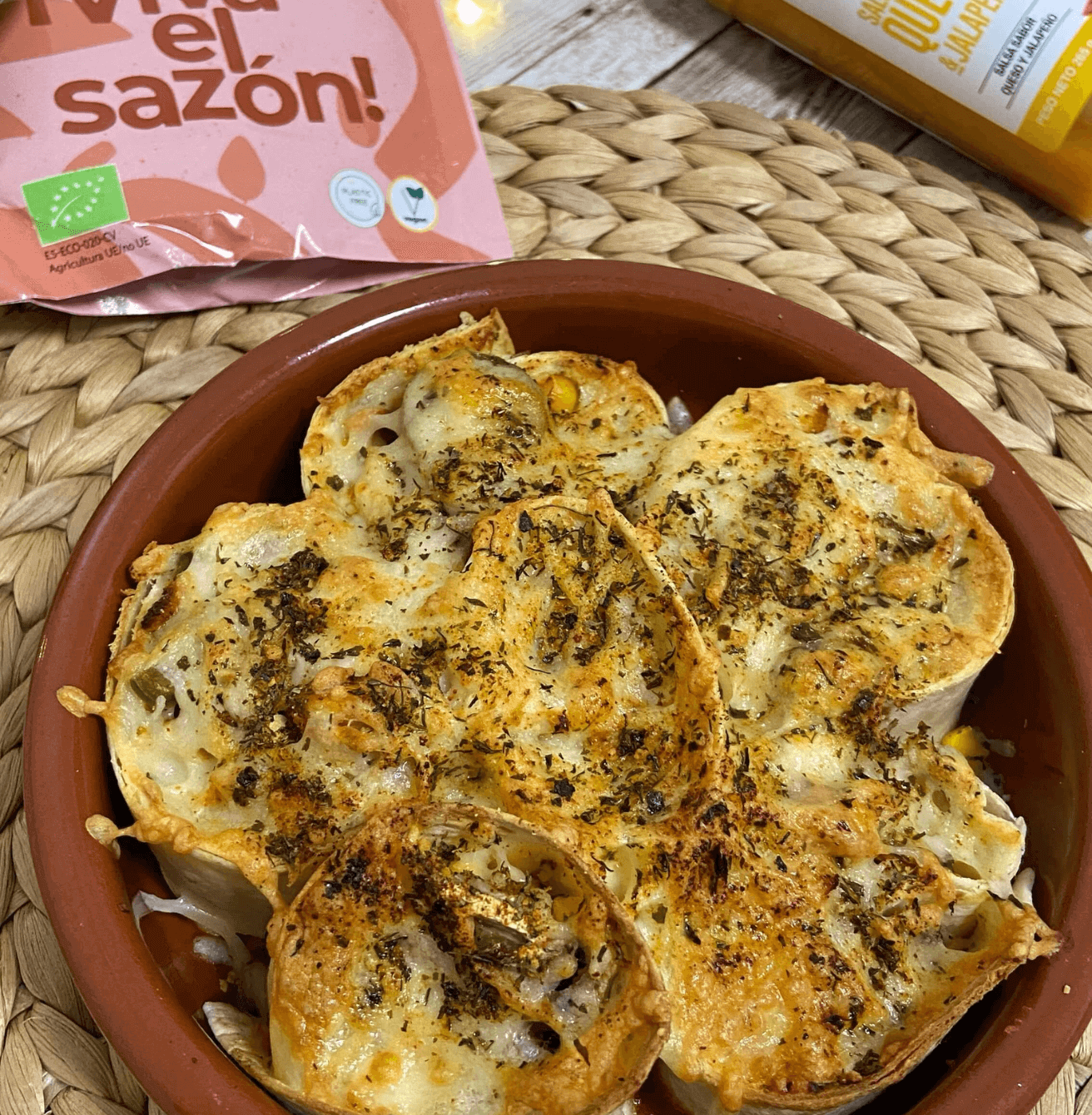 Receta de Torti rolls de pollo en Airfryer