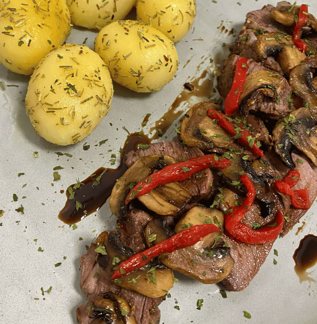 Receta de Solomillo de jabalí al Pedro Ximénez en Airfryer