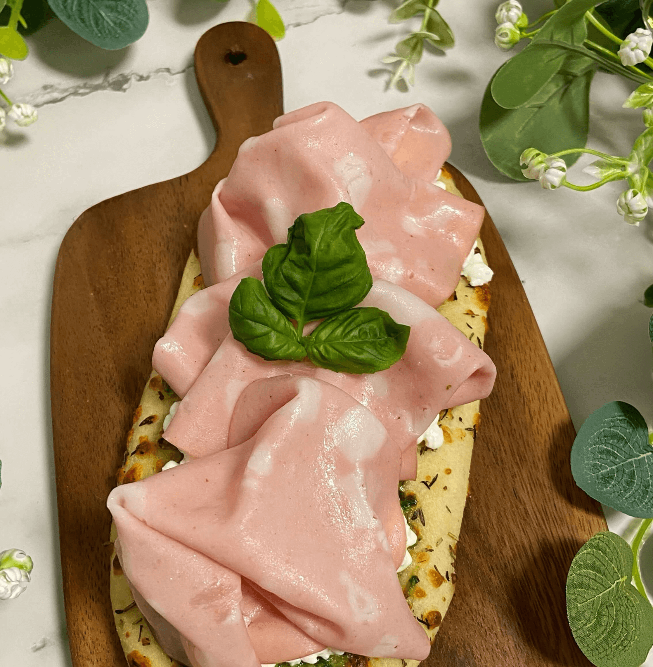 Receta de Focaccia de mortadela en Airfryer