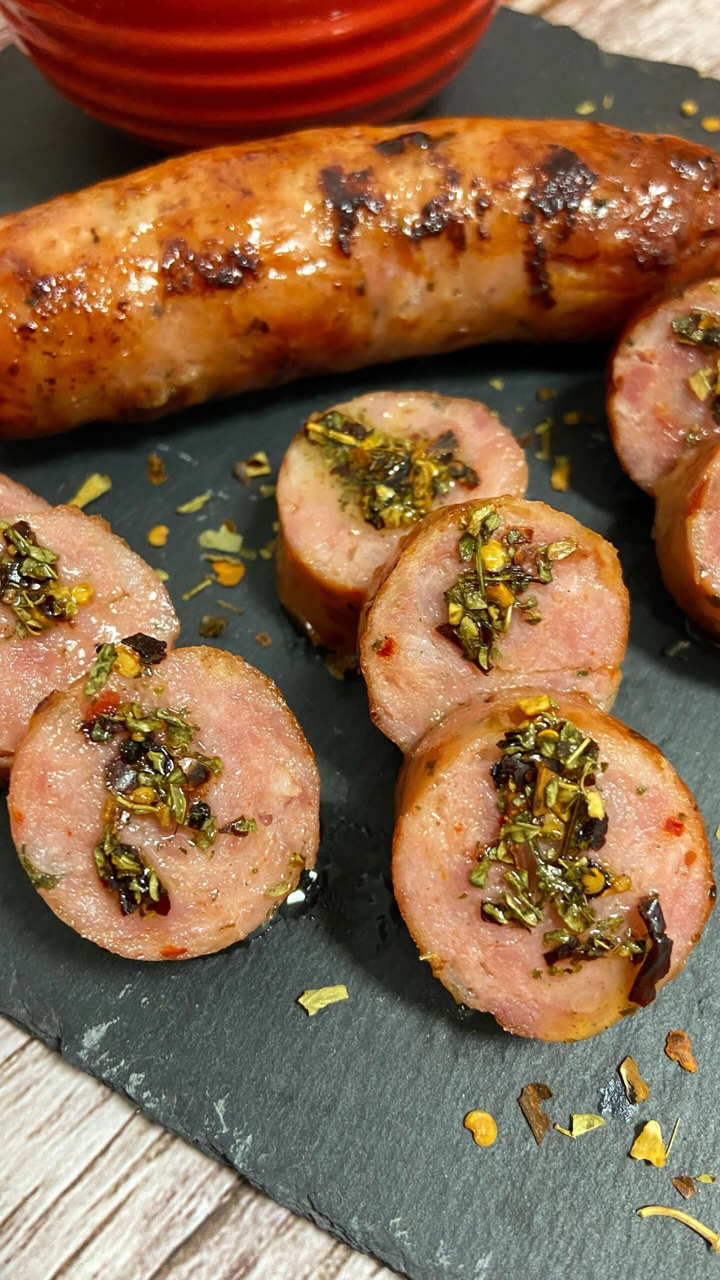 Receta de Chorizo criollo con chimichurri en Airfryer Receta de Chorizo criollo con chimichurri en Airfryer