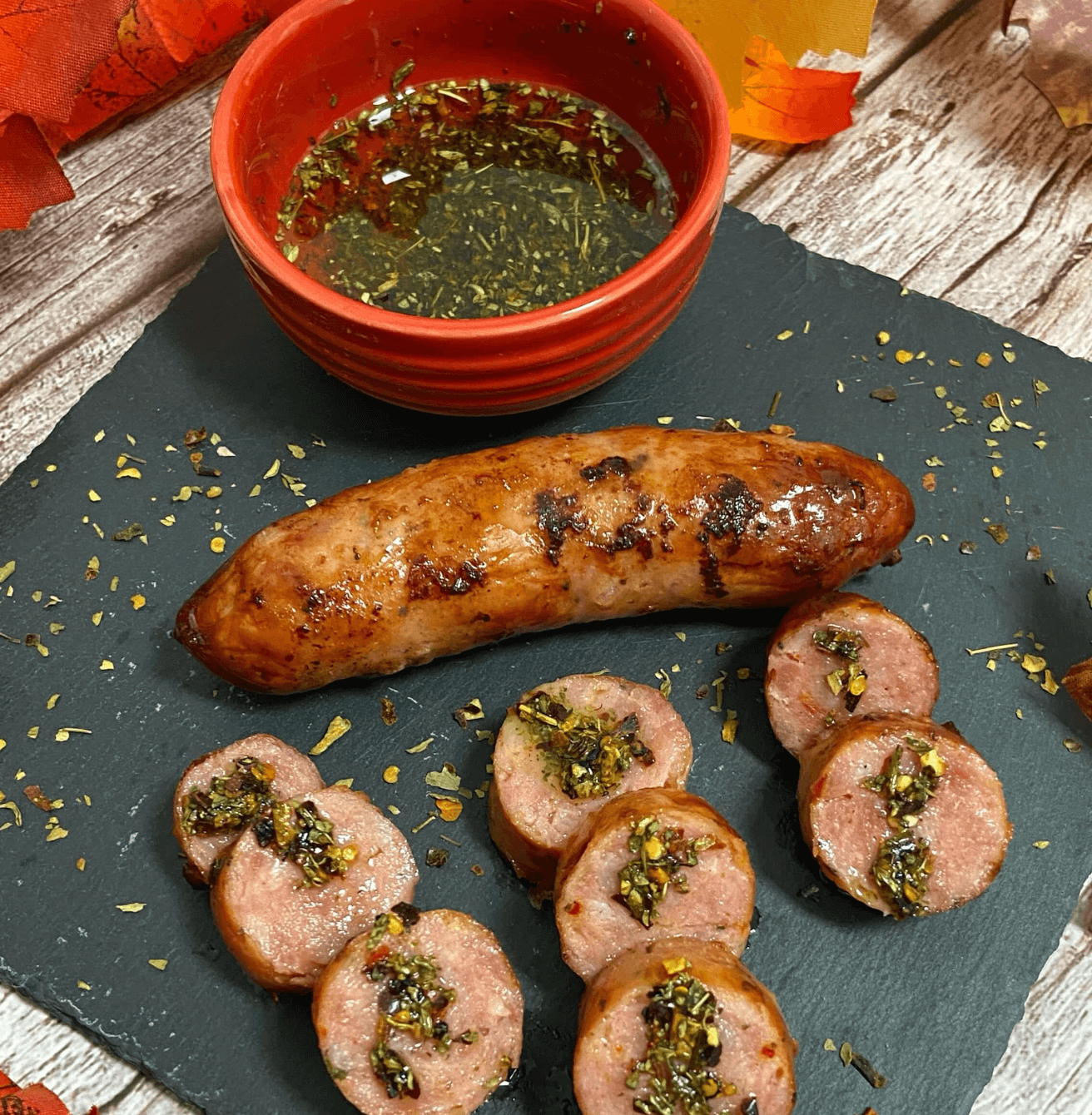 Receta de Chorizo criollo con chimichurri en Airfryer