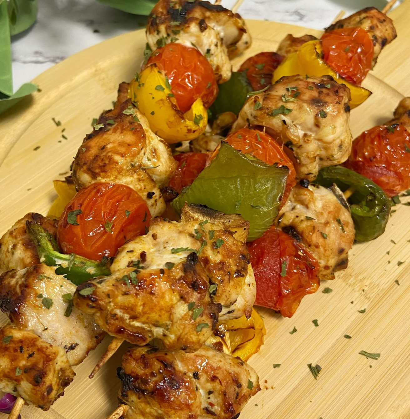 Receta de Brochetas de Pollo en Airfryer