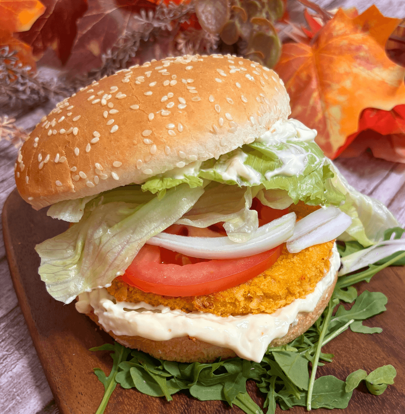 Receta de Hamburguesa Crispy Chicken en Airfryer