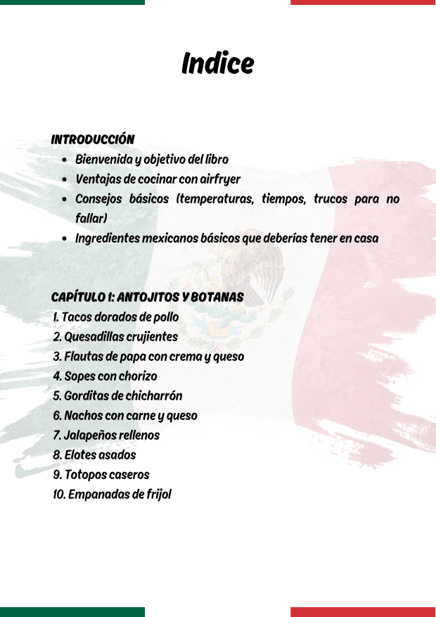 Ebook Recetas Cocina Mexicana en Airfryer