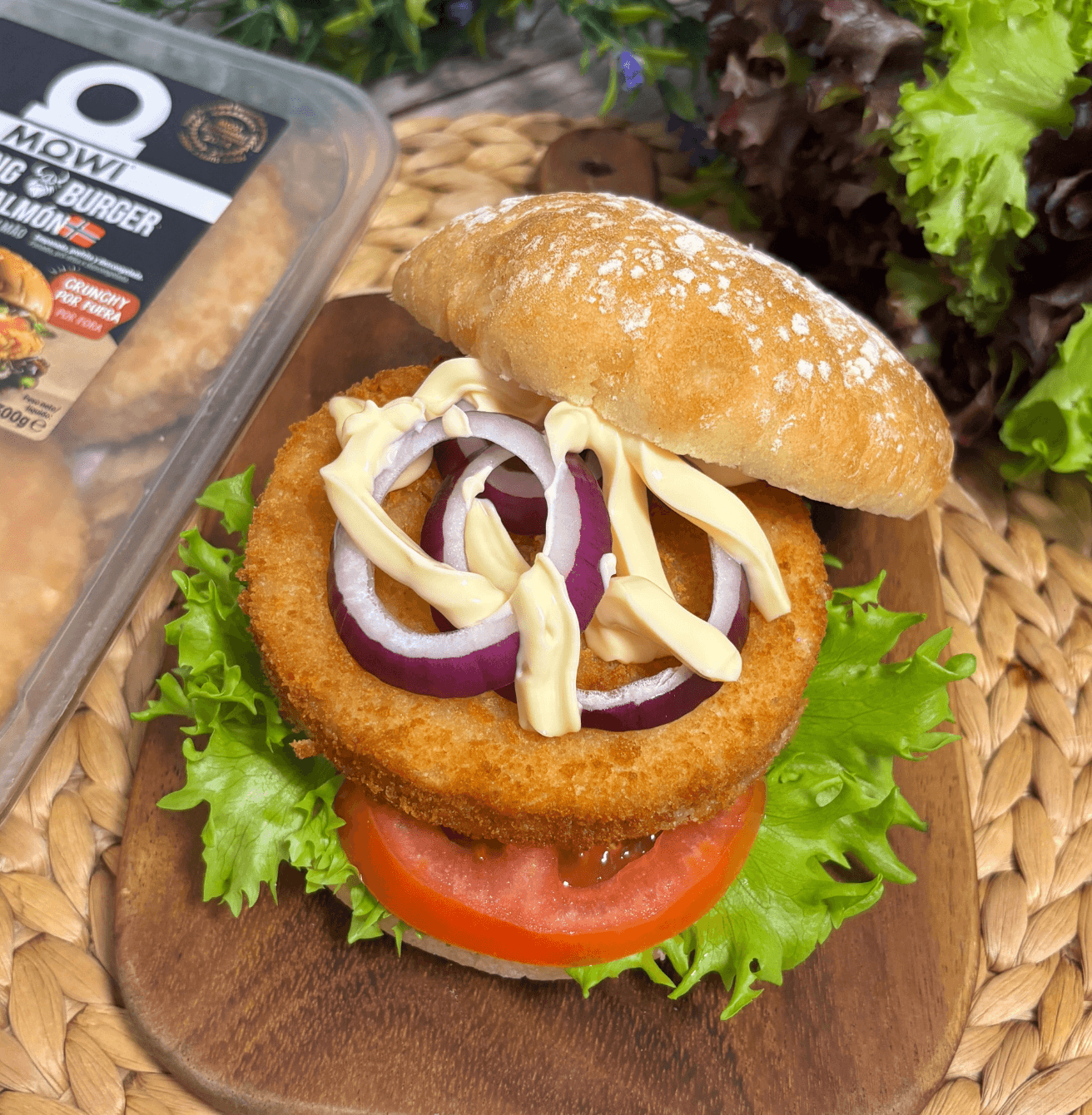 Receta de Hamburguesa de Salmón en Airfryer