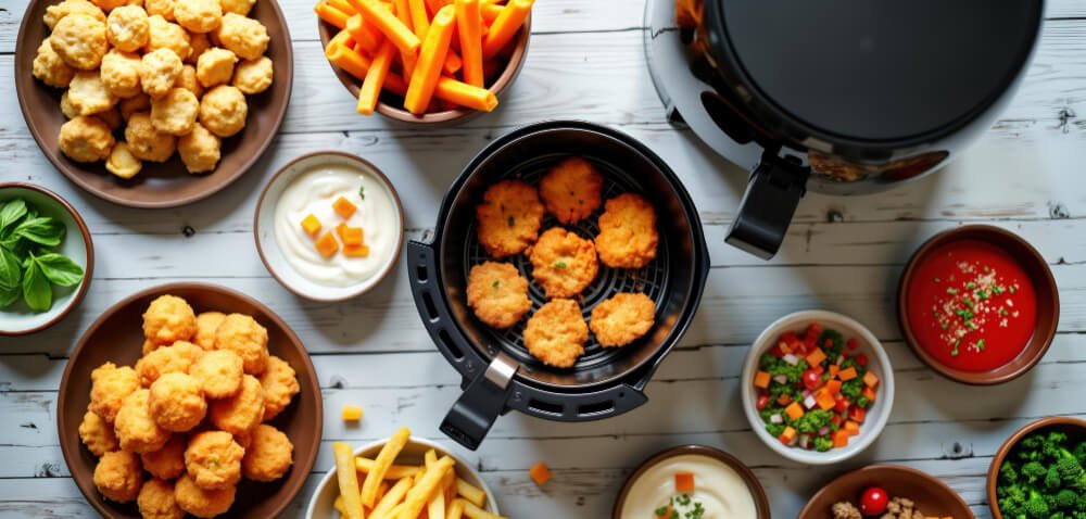 Alimentos airfryer crujientes