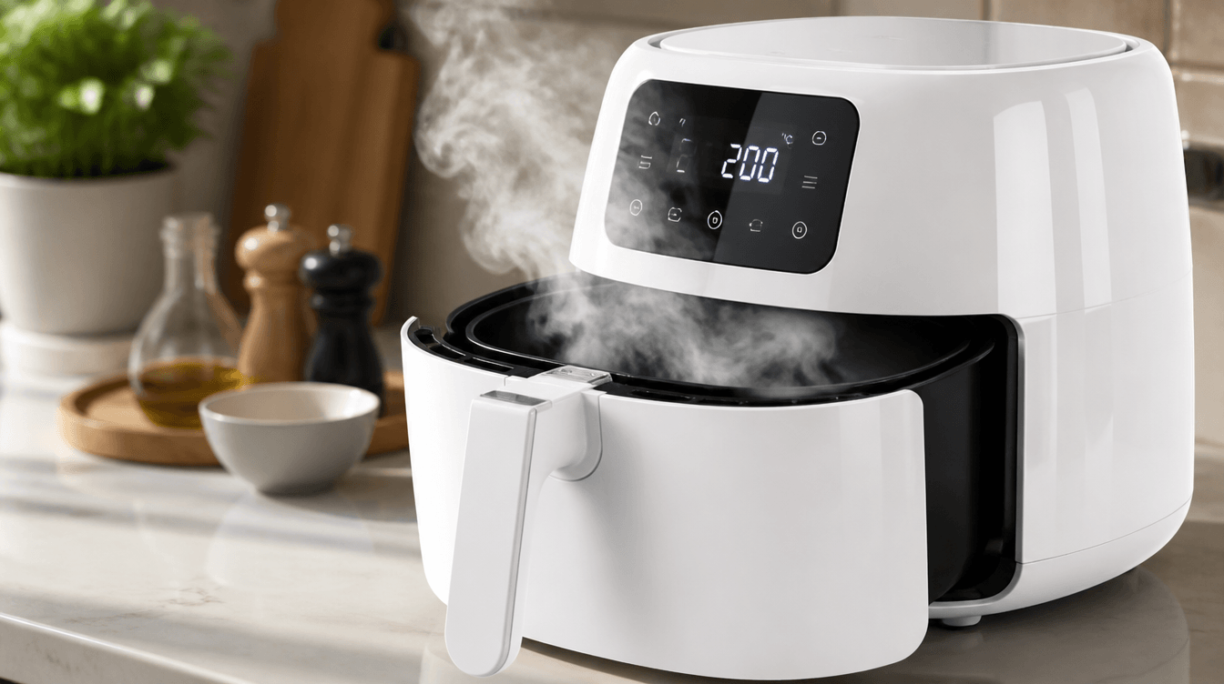 Por que sale humo de tu airfryer