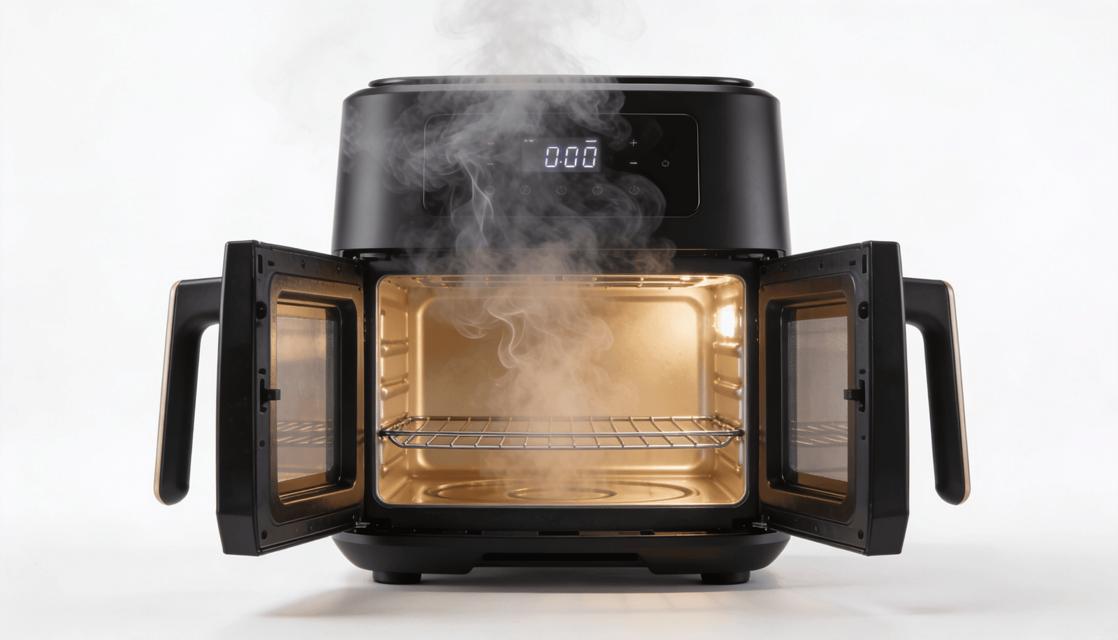 Por que sale humo de tu airfryer