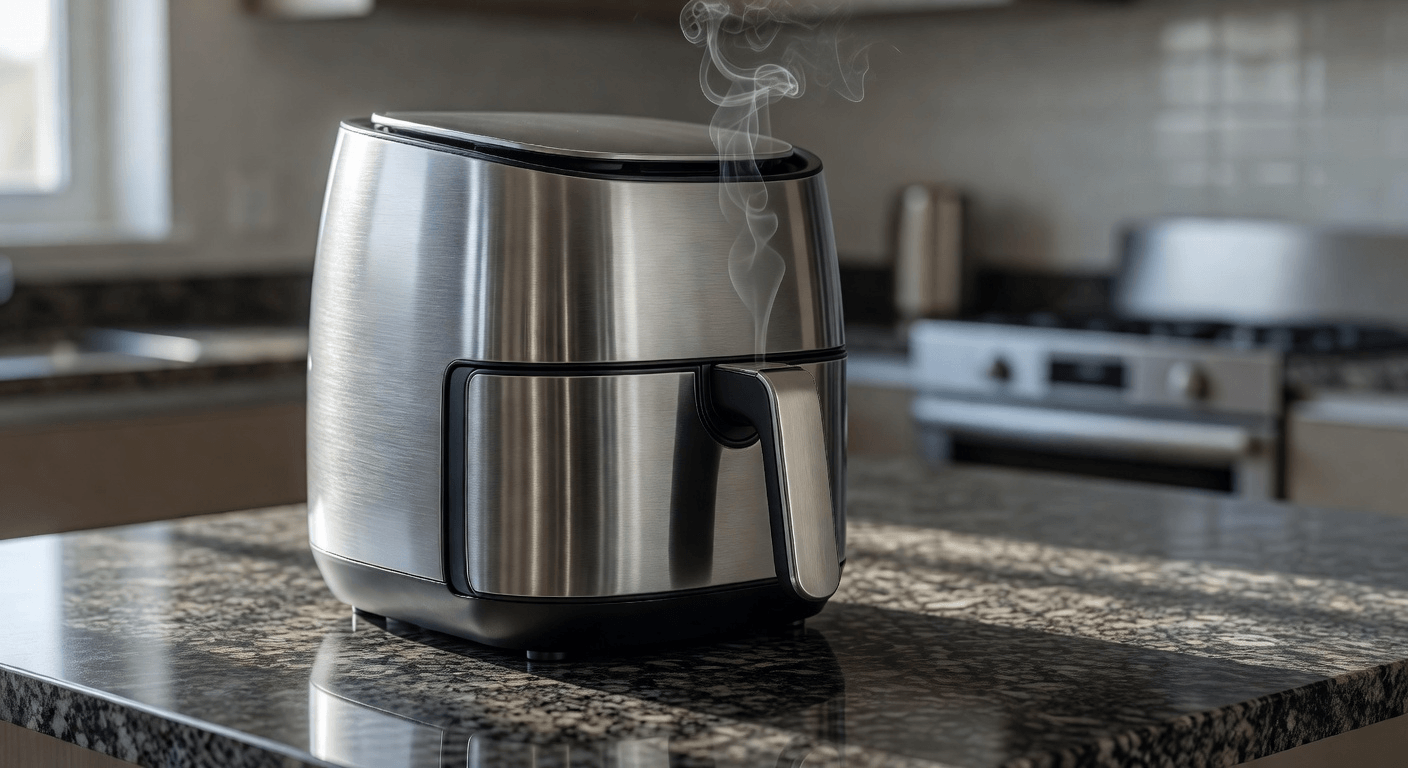 Por que sale humo de tu airfryer