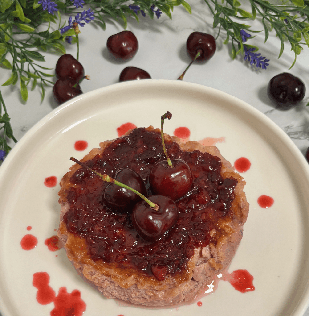 Receta de Cheesecake de Cerezas en Airfryer