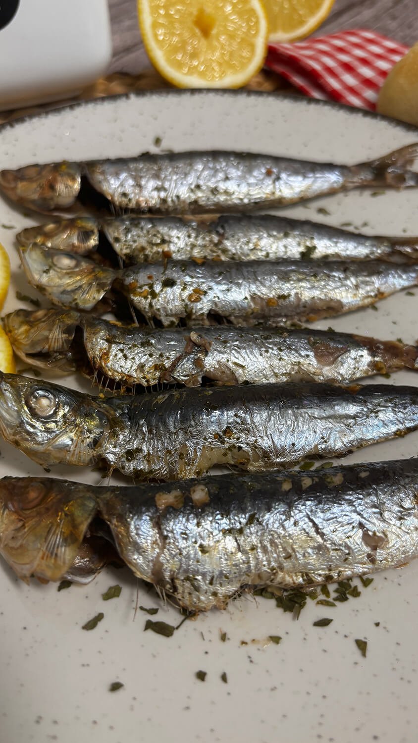 Receta de Sardinas a la plancha en Airfryer Receta de Sardinas a la plancha en Airfryer