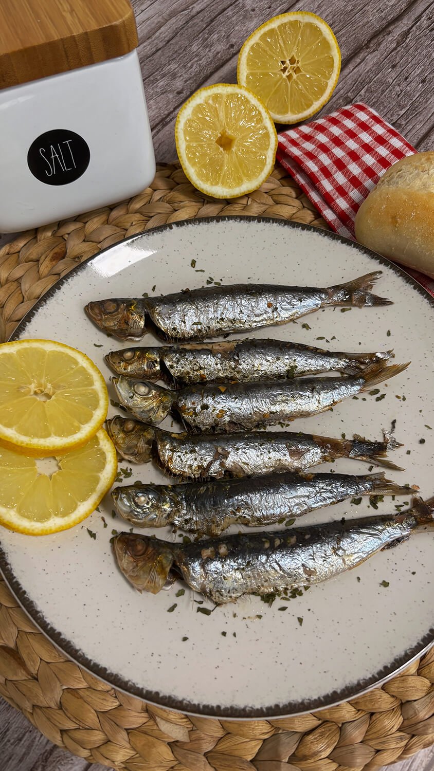 Receta de Sardinas a la plancha en Airfryer Receta de Sardinas a la plancha en Airfryer