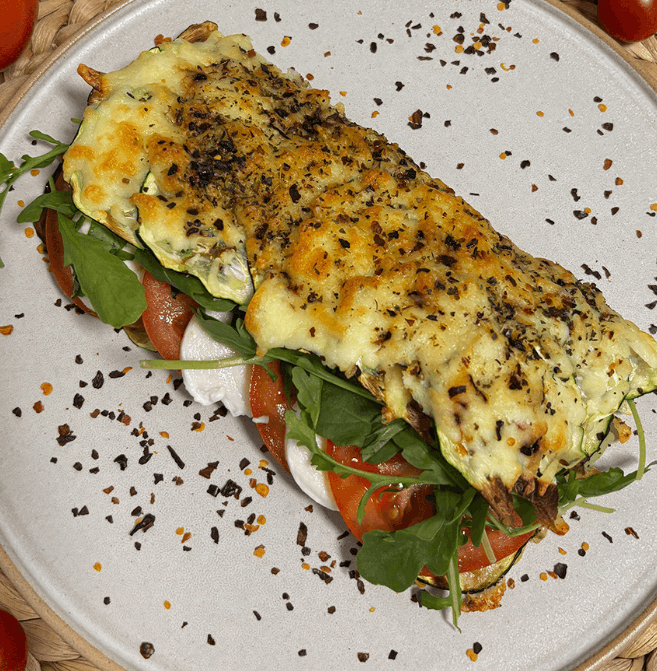 Receta de Sándwich Caprese en Airfryer