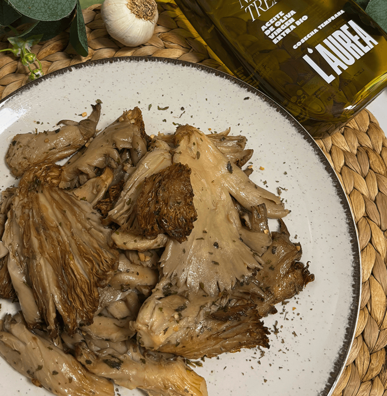 Receta de Setas con ajo y perejil en Airfryer